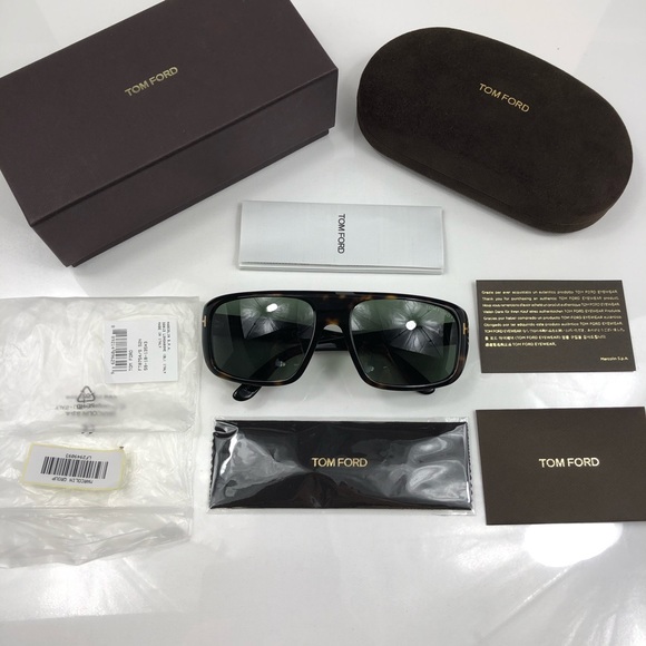 New TOM FORD Duke Square Dark Havana Sunglasses - Picture 2 of 16